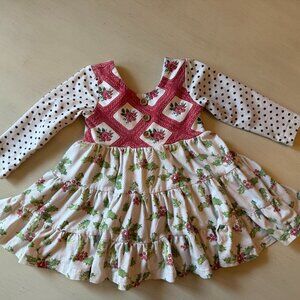 2T Sweet Honey Christmas Dress